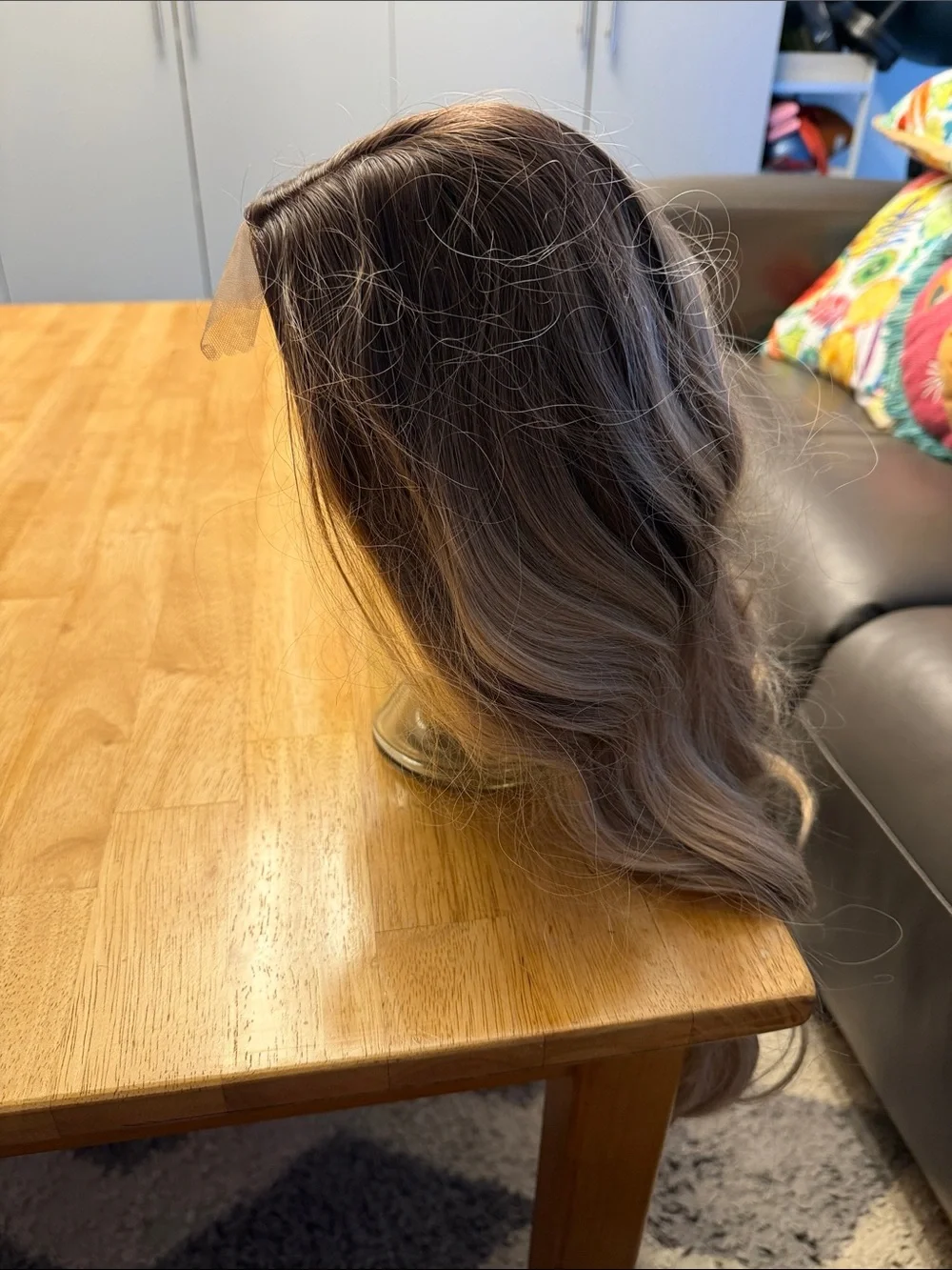 Long Wavy Hairpiece - Natural Ash Blonde